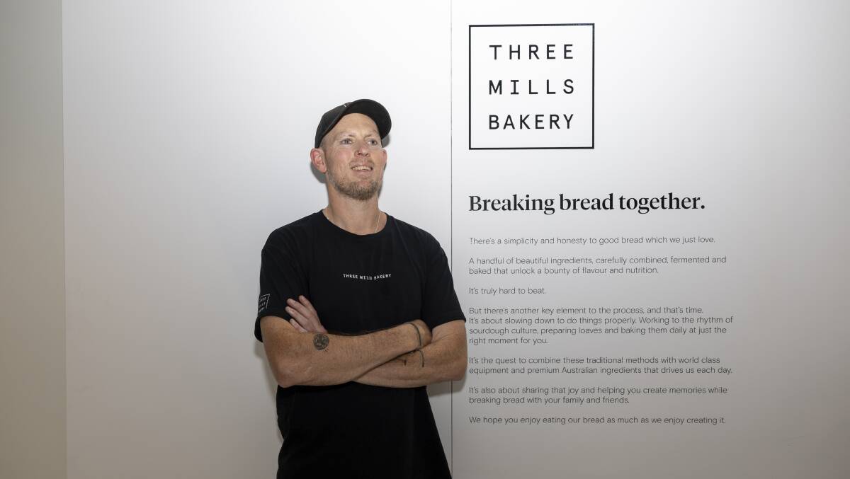 Ben Holland, general manager of hospitality with Three Mills, at the new shopfront. 