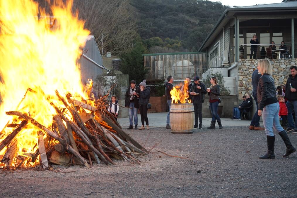 The Burning of the Barrel night at Lake George Winery is always fun. Picture: Fran Marshall