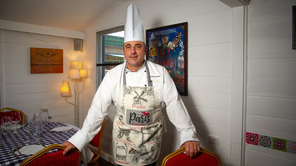 Le Tres Bon's owner and chef, Christophe Gregoire. Picture by Elesa Kurtz