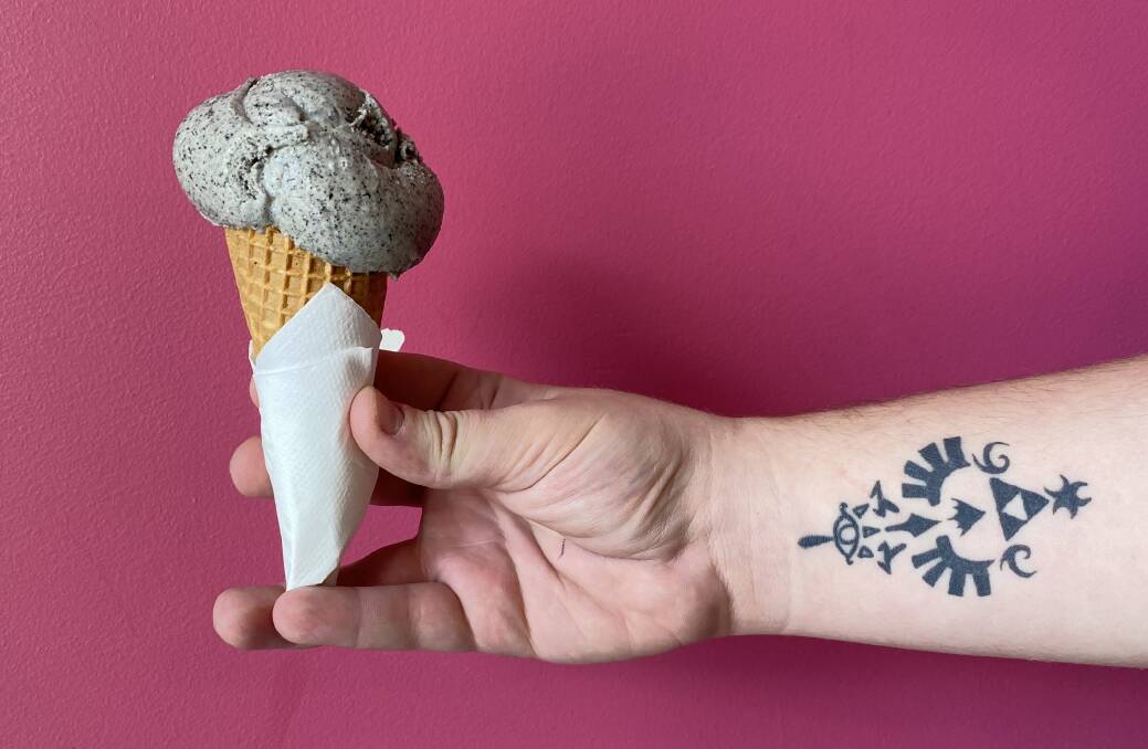 Black sesame from Pure Gelato. Picture: Karen Hardy