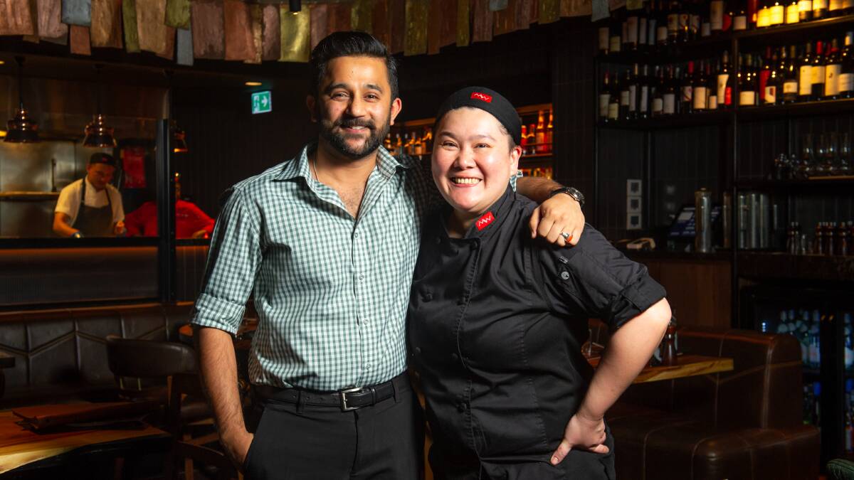  Assistant manager Harshal Agarwal with head chef Kimberly Anne Nunag. Picture: Elesa Kurtz