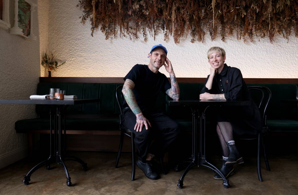 Chef Malcolm Hanslow and co-owner Dash Rumble. Picture: James Croucher
