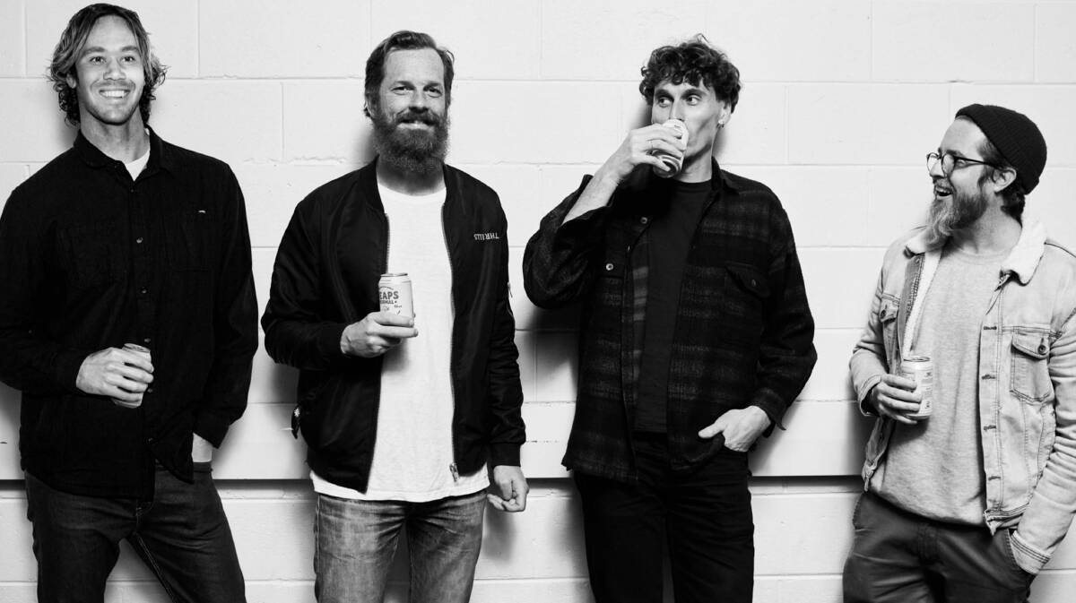 Heaps Normal co-founders Jordy Smith, Andy Miller, Ben Holdstock and Peter Brennan. Picture: Supplied