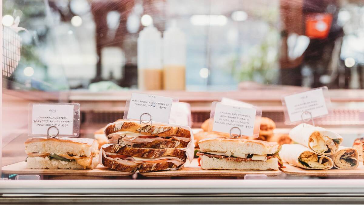 There's a deli cabinet filled with fresh daily-made lunch options. Picture: Ben Calvert