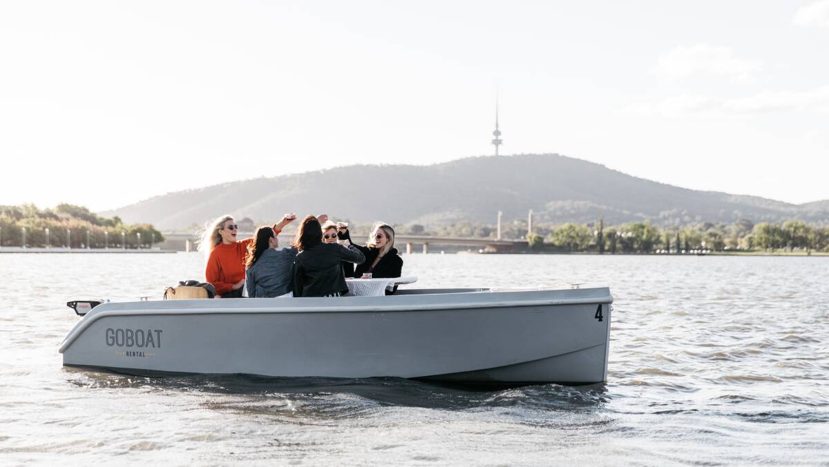 Go Boat wine tasting tours on Lake Burley Griffin, The Canberra Times