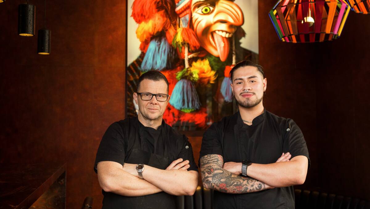 Head chef Michael Muir and sous chef Jeancarlo Espinoza. Picture by Sitthixay Ditthavong