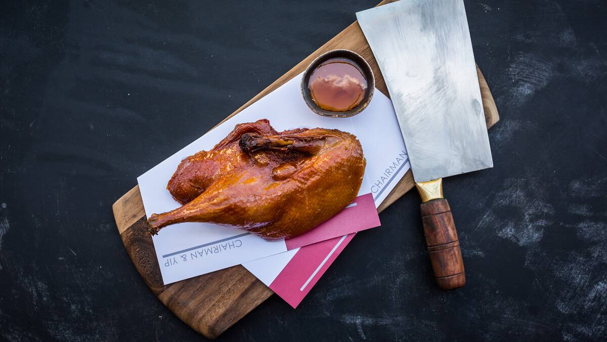 Cantonese-style barbecue half duck from the Chairman Commissary. Picture: Supplied