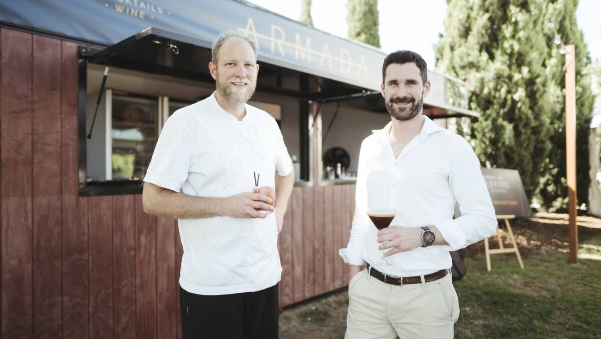 Head chef John Leverink, left, and owner of The Boat House and Armada Bar James Souter. Picture: Dion Georgopoulos 
