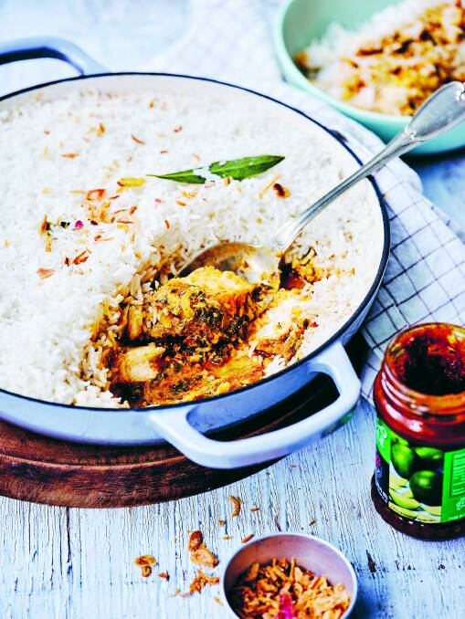 Madras fish pilaf is a twist on a favourite. Picture: Supplied