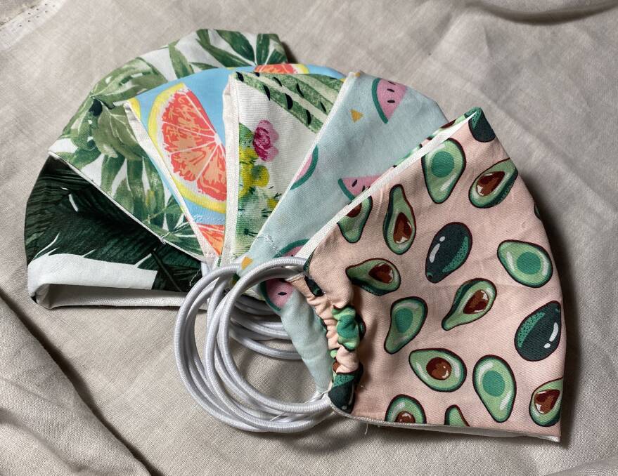 Big Bite Eco avocado and fruit face masks. Picture: Supplied