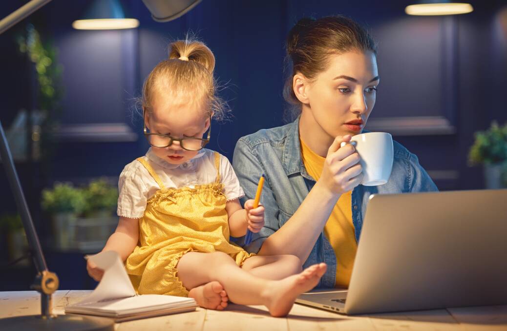 Most working parents are likely to catch up after hours. Picture: Shutterstock