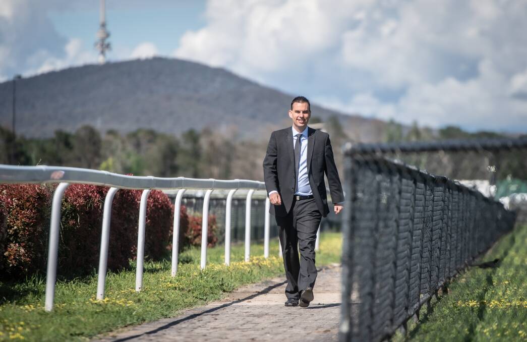 Andrew Clark, chief executive officer of ACT Racing Club, ahead of Melbourne Cup Day. Picture: Karleen Minney 