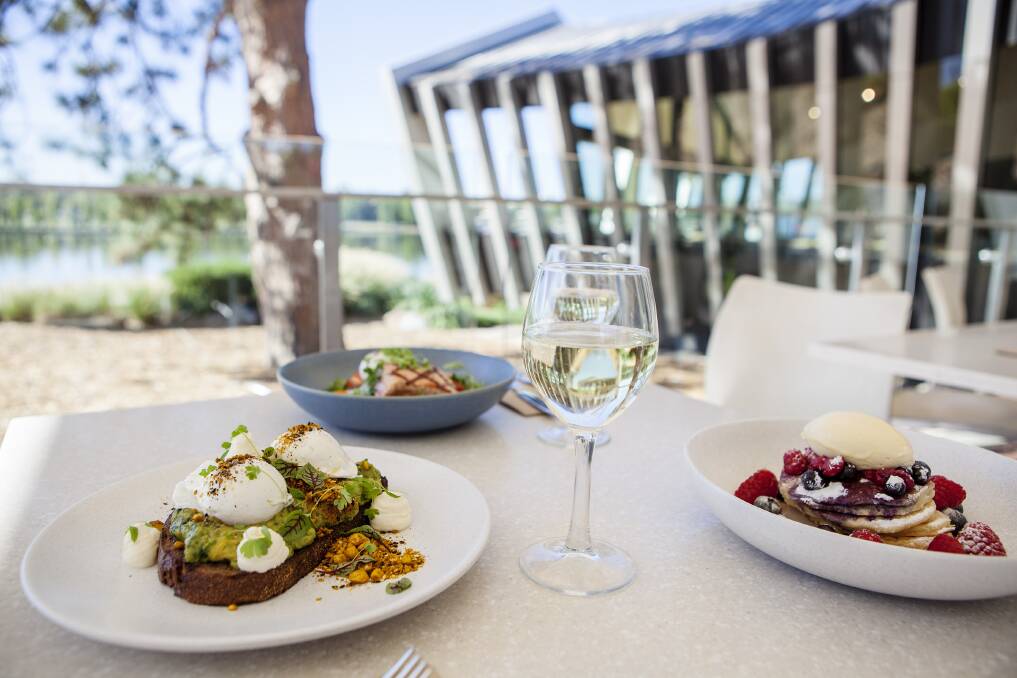 Enjoy smashed avocado with poached eggs from the all-day breakfast menu at the National Museum of Australia. Picture: Supplied