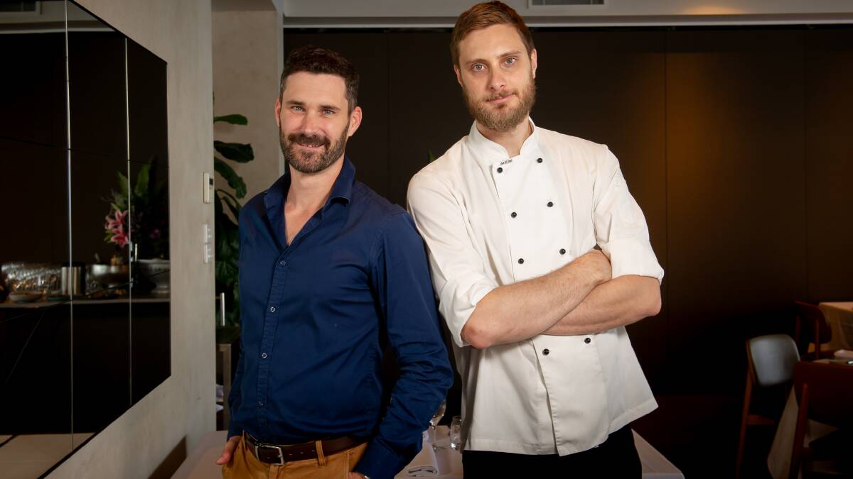 The Boat House director, James Souter and head chef, Jack Gould. Picture by Elesa Kurtz