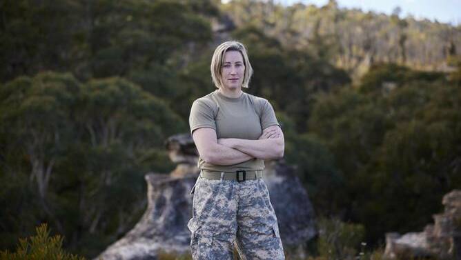 Jana Pittman stands tall on SAS Australia. Picture: Prime7