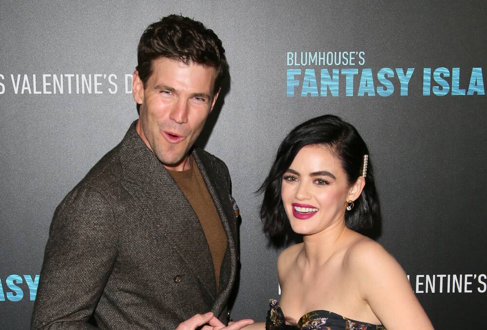 Austin Stowell and Lucy Hale, seen here at the premiere of Blumhouse's Fantasy Island in 2020, will co-star in the film version of The Hating Game. Picture: Getty Images