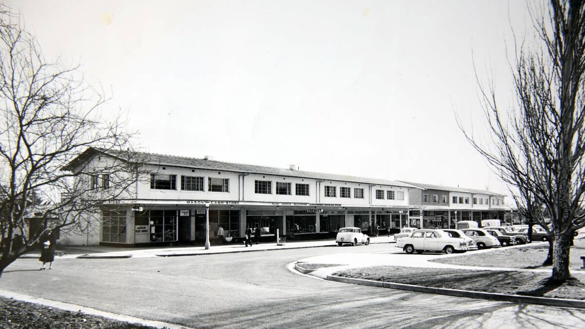The Ainslie shops in the 1950s. Picture supplied