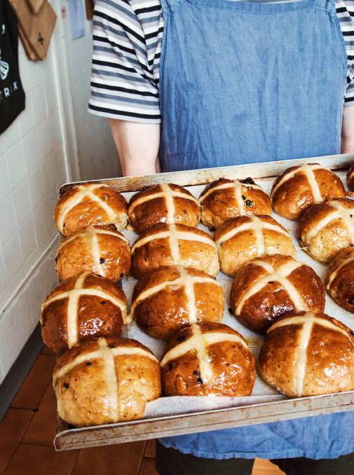 Beatrix's buns are soft, sticky and redolent with interesting spices. Picture: Beatrix Bakes
