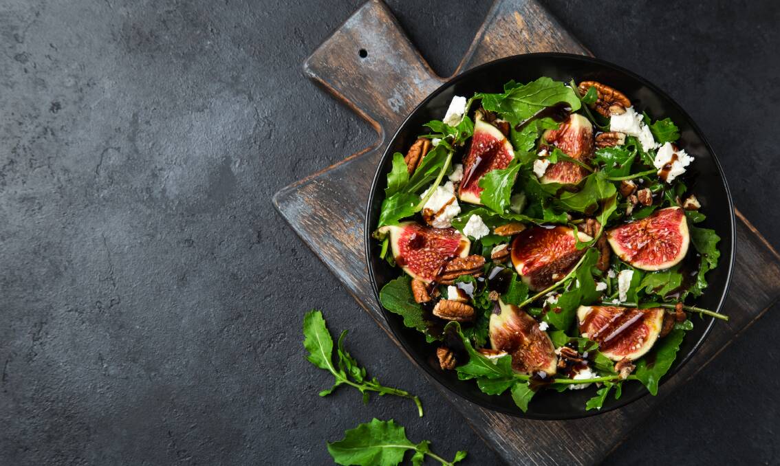 Figs, rocket and feta make for a delicious salad. Picture: Shutterstock