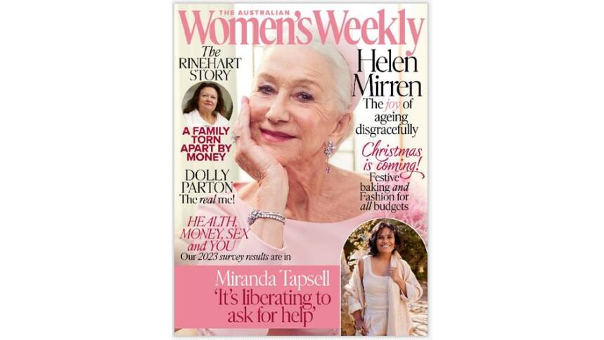 The December edition of The Australian Women's Weekly, available now. Picture supplied