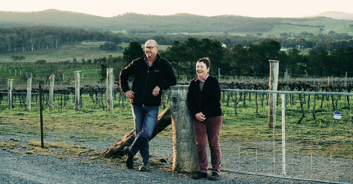 Neil McGregor and Fiona Wholohan from Yarrh Wines have been busy during the COVID-19 shutdown. Picture: Simon Thorp