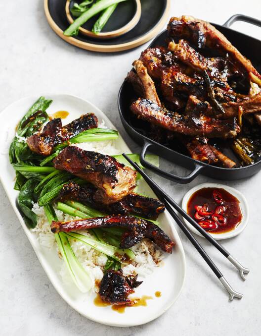 Sticky Chinese pork ribs. Picture: Supplied