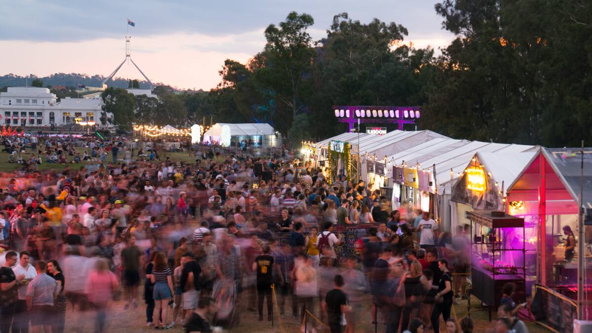The Canberra Times Night Noodle Markets made a triumphant return in March. Picture supplied 