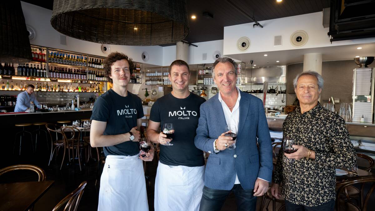 Alastair Pryde, Jonathan Antonini, Carlo Tosolini and Louis Papp from Molto Italian. Picture: Sitthixay Ditthavong 