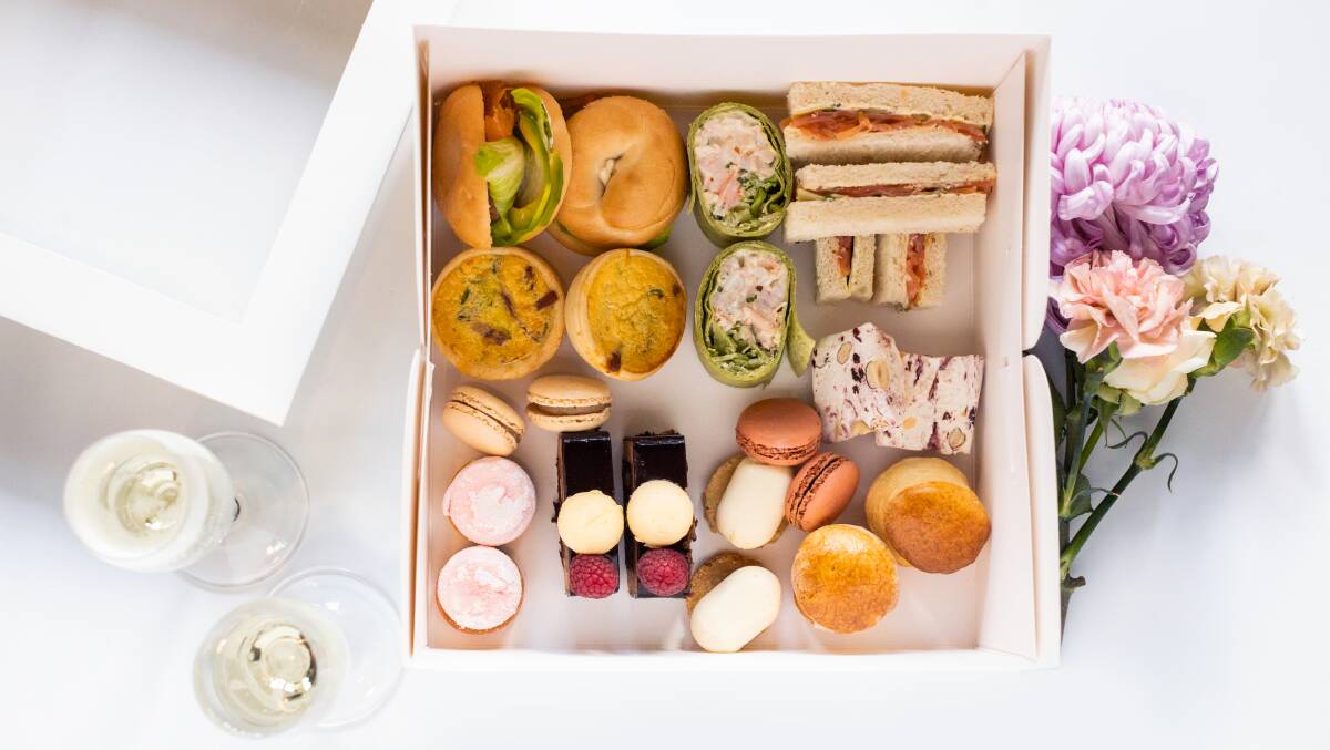 Enjoy the Burbury Hotels luxe high tea at home. Picture: Supplied 