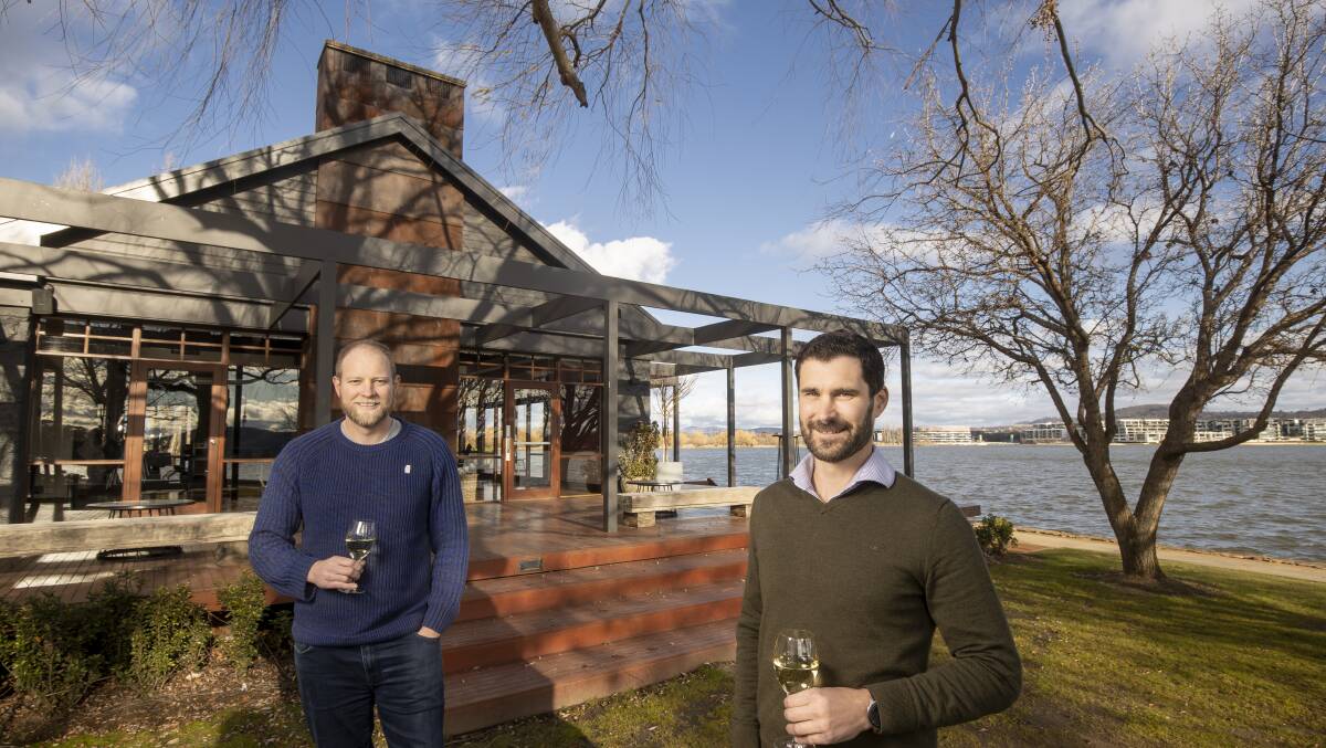 The Boathouse chef John Leverink and owner James Souter. Picture: Sitthixay Ditthavong