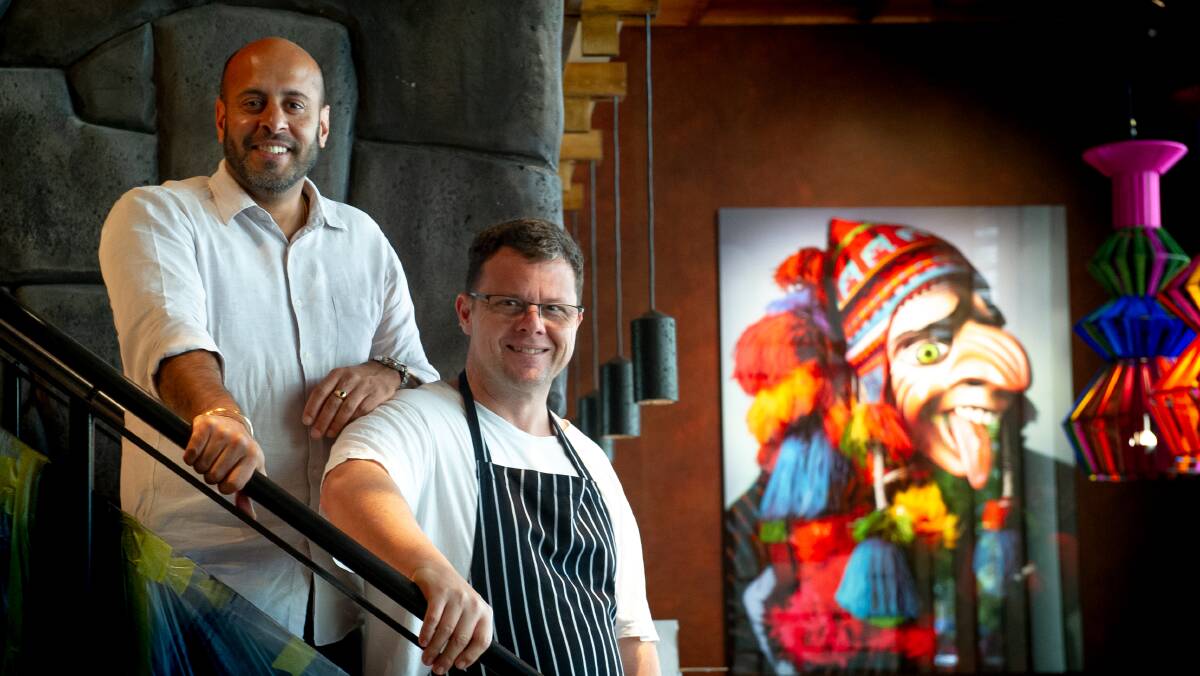 Inka restaurant co-owner Sunny Matharu and executive chef Michael Muir. Picture: Elesa Kurtz