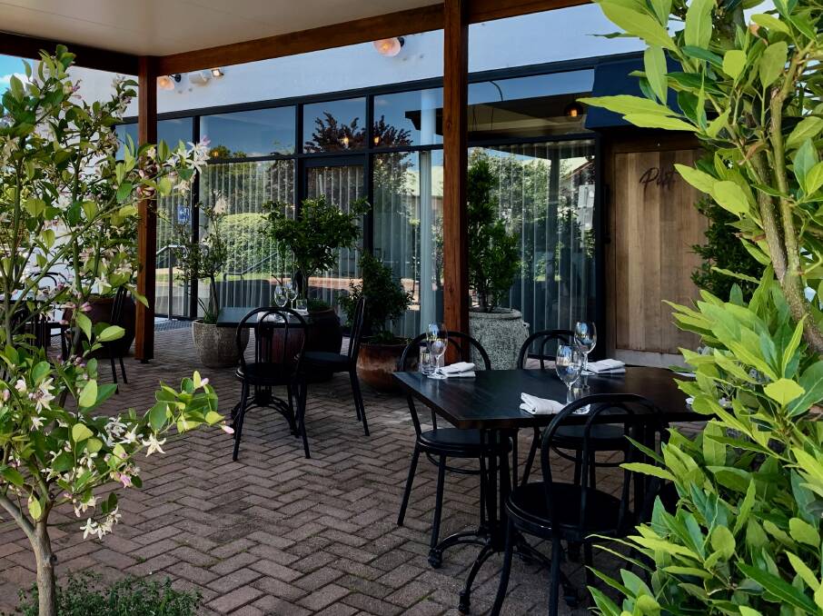Pilot's outdoor dining area is the perfect spot for a long Sunday lunch. Picture: Supplied