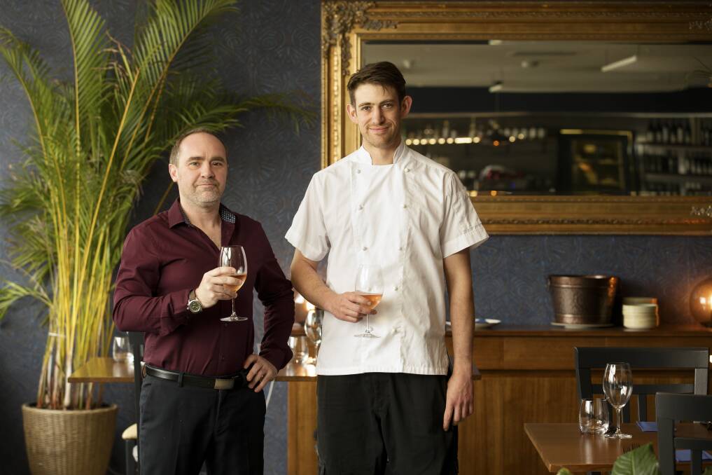 Ondine part-owner Daniel Giordani and chef Keaton McDonnell. Picture: Sitthixay Ditthavong 