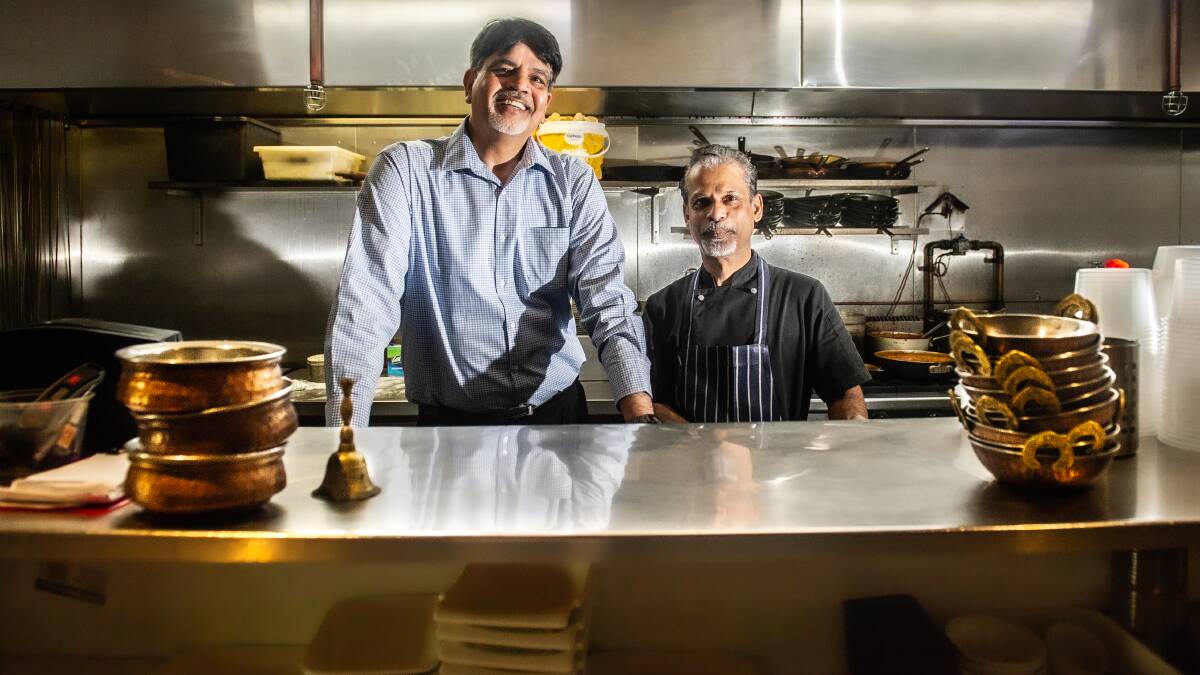 Venkatesh Ramachandran and chef Manjoan Karikattil have worked together for 30 years. Picture by Karleen Minney.