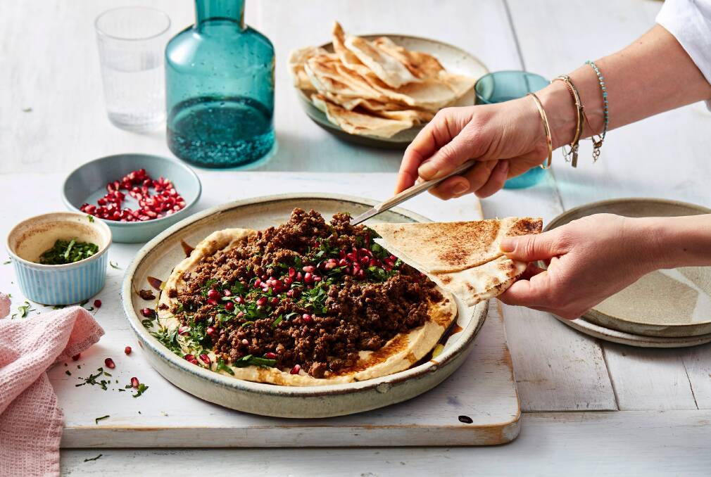 Hummus b'lahmeh is a hearty, warming feast for the cooler months. Picture: Supplied.