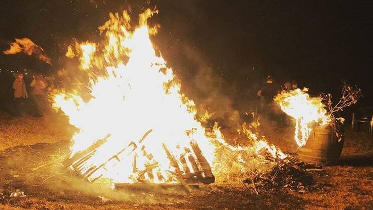 Lake George Winery's Burning of the Barrel celebration. Picture: Supplied