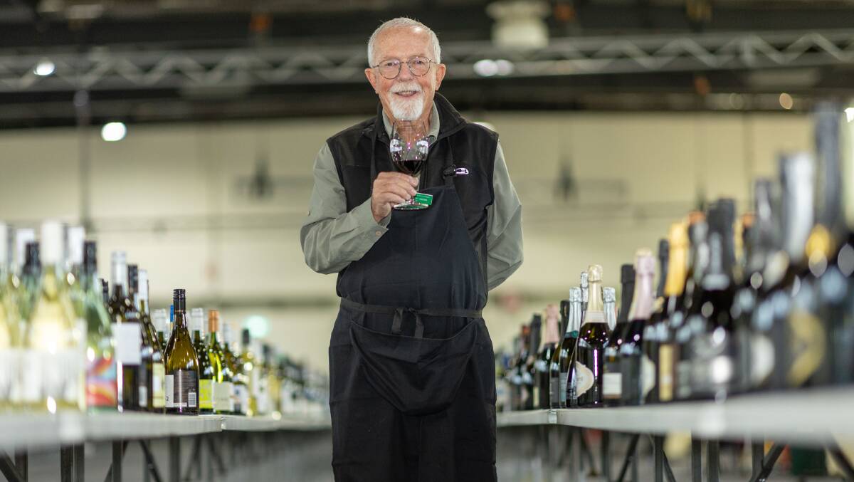 John "Chippy" Payne is retiring after 45 years as a steward at the National Wine Show. Picture by Gary Ramage