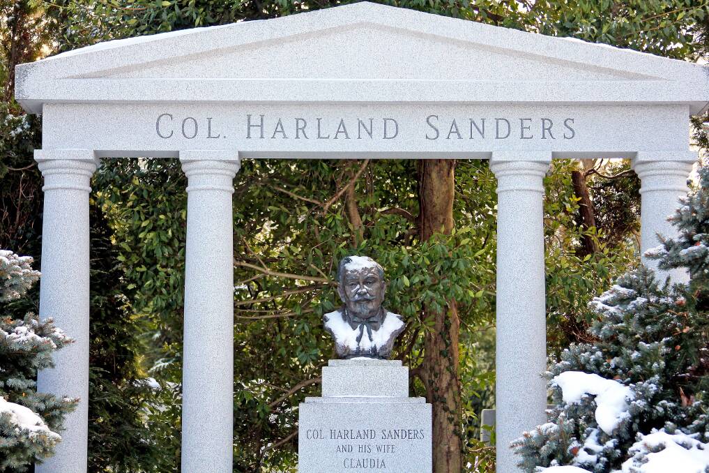 The gravesite of Colonel Sanders in Louisville, Kentucky. Picture: Shutterstock