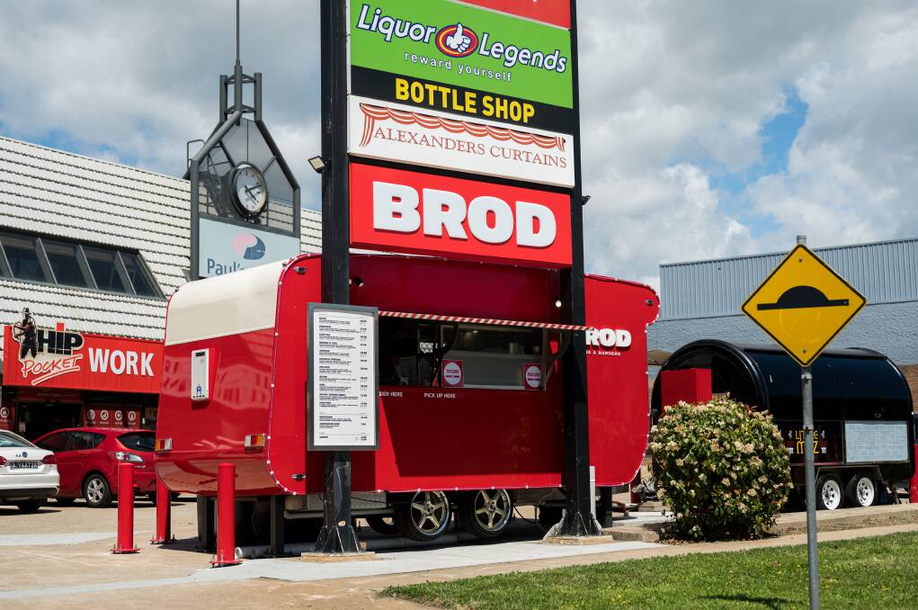 The original Brodburger van is back ... this time in Woden. Picture: Ashley St George