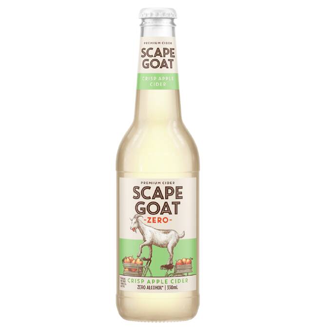 Scape Goat Zero is a crisp apple cider. Picture supplied