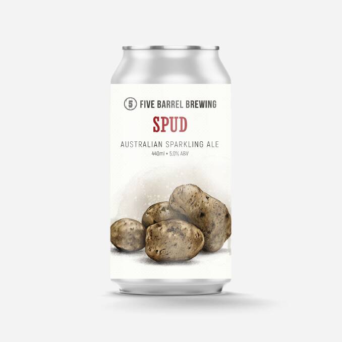Five Barrel's spud ale. Picture supplied