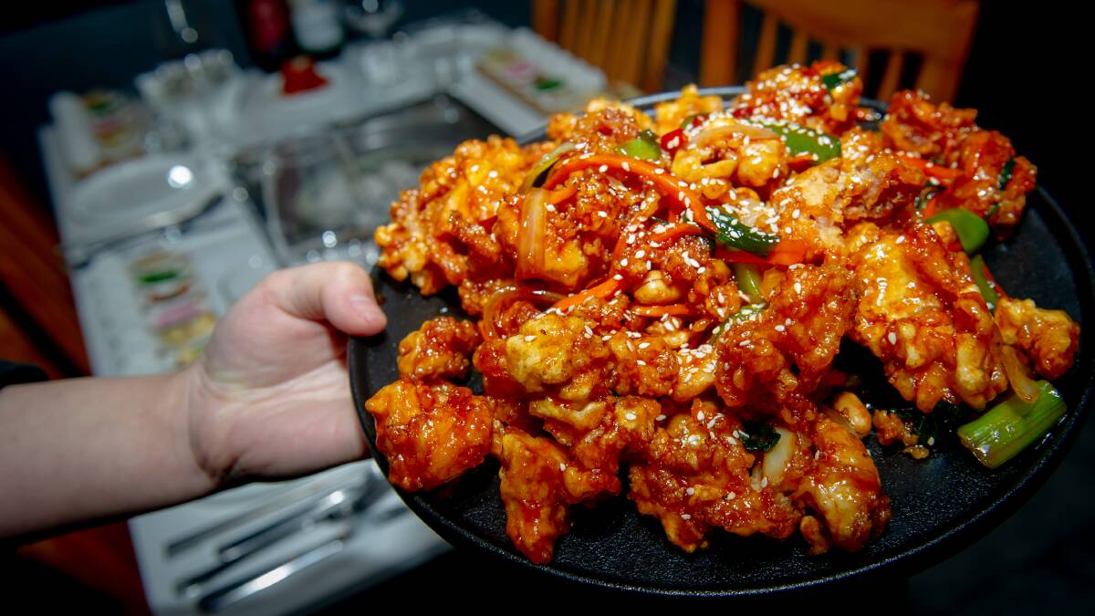 Boneless fried chicken with spicy sweet soy. Picture: Elesa Kurtz 