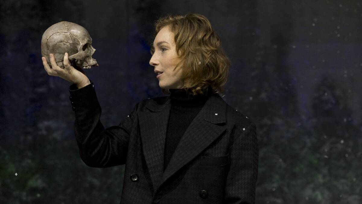 Harriet Gordon-Anderson plays Hamlet in the 2022 Bell Shakespeare season. Picture: Brett Boardman