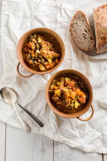 Curried Lentil Soup. Picture: Ashley St George
