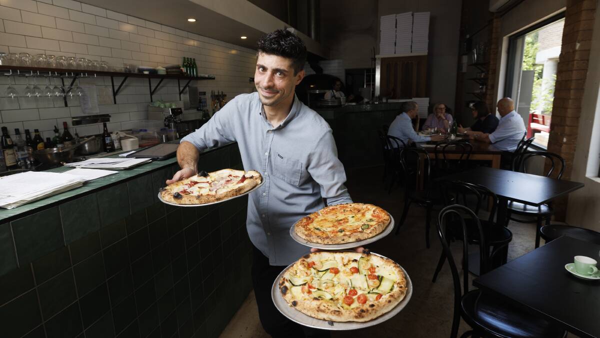 Department of Pizza restaurant manager Paolo Baroni at Campbell. Picture by Keegan Carroll