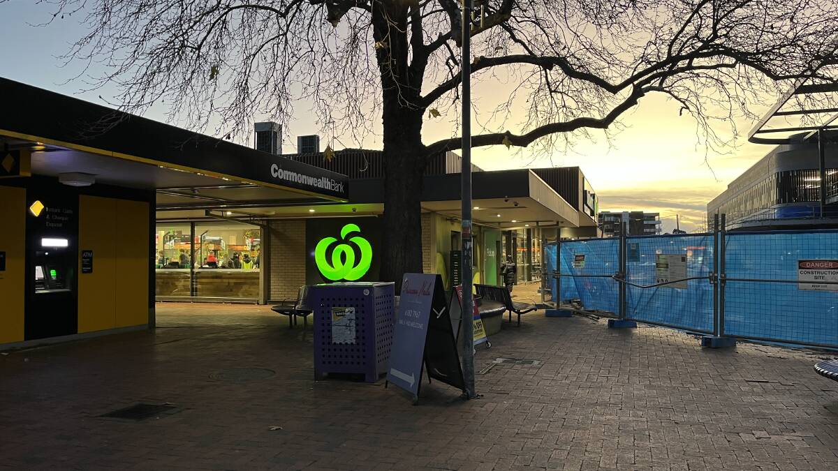 Dickson Woolworths at sunset. Picture by Karen Hardy