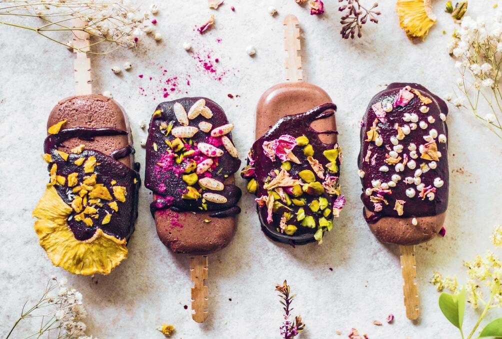 Chocolate fudgsicles. Picture: Anthea Cheng