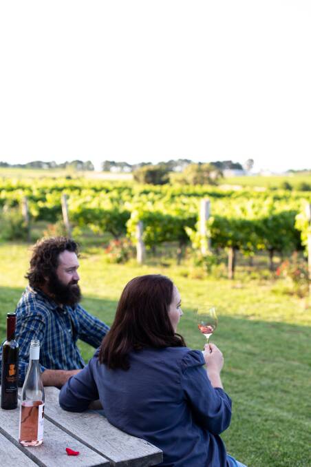 Ben Osborne and Stephanie Helm at The Vintner's Daughter. Picture: Supplied