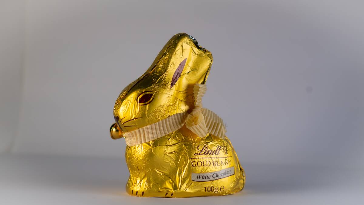 The Lindt white chocolate bunny never fails to satisfy. Picture: Karleen Minney