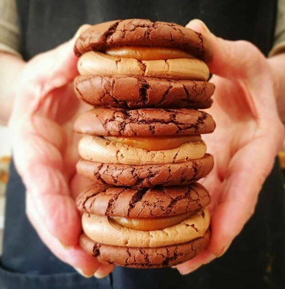 Delicious brownie sandwiches from The Hungry Brown Cow. Picture: Instagram